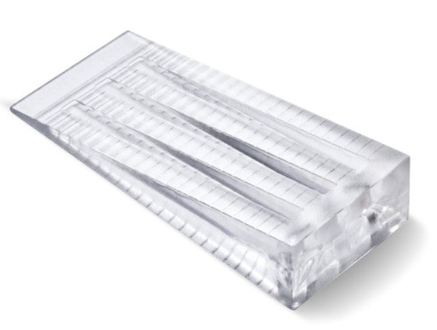 CUÑA PLÁSTICO. MEDIANA. TRANSPARENTE